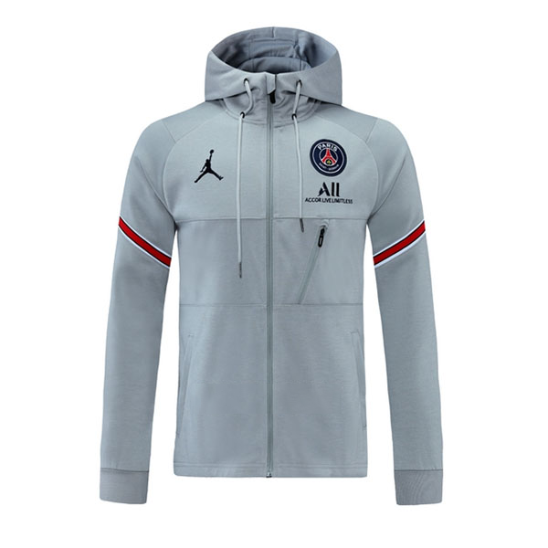 Chaqueta Con Capucha PSG 2021-2022 Gris